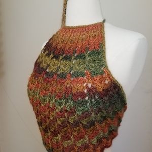Crochet Halter Top Unique 1 of a Kind